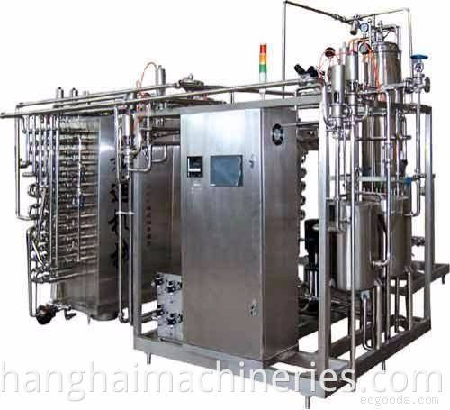 Fruit puree pasteurizer pasteurization